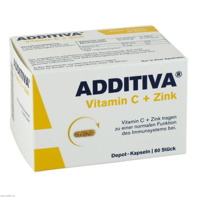 ADDITIVA Vitamin C+Zink Depotkaps.Aktionspackung