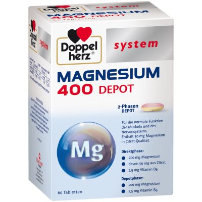 DOPPELHERZ Magnesium 400 Depot system Tabletten