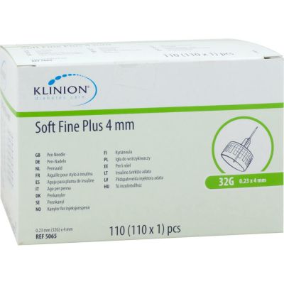 KLINION Soft fine plus Pen-Nadeln 4mm 32 G 0,23mm