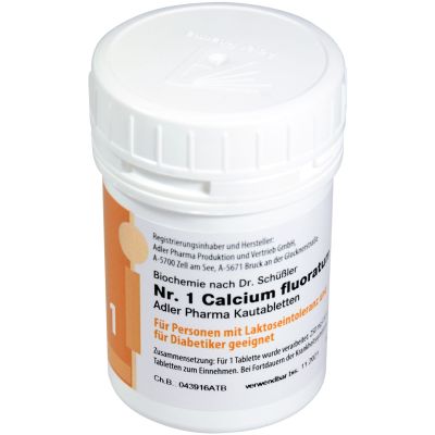 Schüßler Kautabletten Nr. 1 Calcium Fluoratum D12