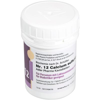 Schüßler Kautabletten Nr. 12 Calcium sulfuricum D6