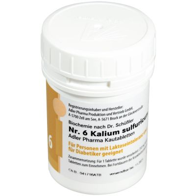 Schüßler Kautabletten Nr. 6 Kalium sulfuricum D6