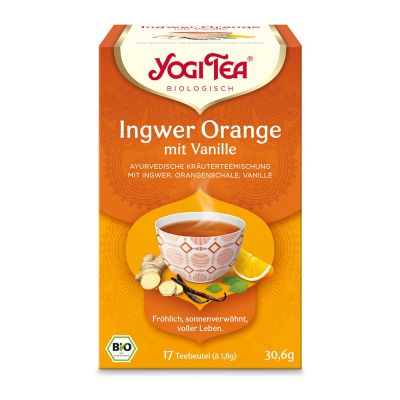 YOGI TEA Ingwer Orange+Vanille Bio Filterbeutel