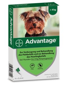 Advantager 40 Mg Bei Hunden Bis 4 Kg KÖrpergewicht