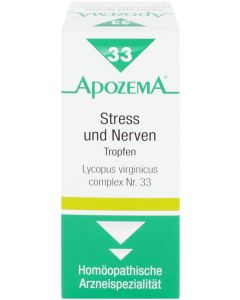 Apozema Stress - U. Nerven Tropfen Nr.33