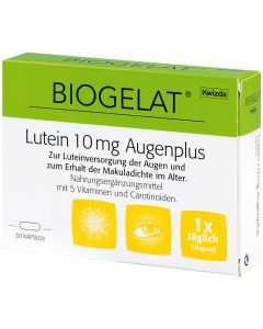 Biogelat Lutein 10 Mg Augenplu