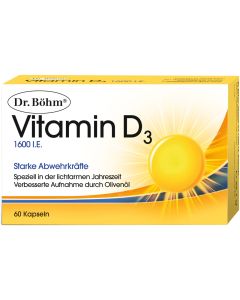 Dr. BÖhm Vitamin D3 1600i.e. - 60 Kps.