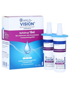 HYLO-VISION SafeDrop Gel Augentropfen-2 X 10 ml