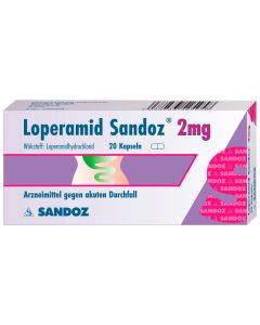 Loperamid Sandoz 2 Mg - 20 Stk.