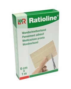 RATIOLINE elastic Wundschnellverband 6 cmx1 m